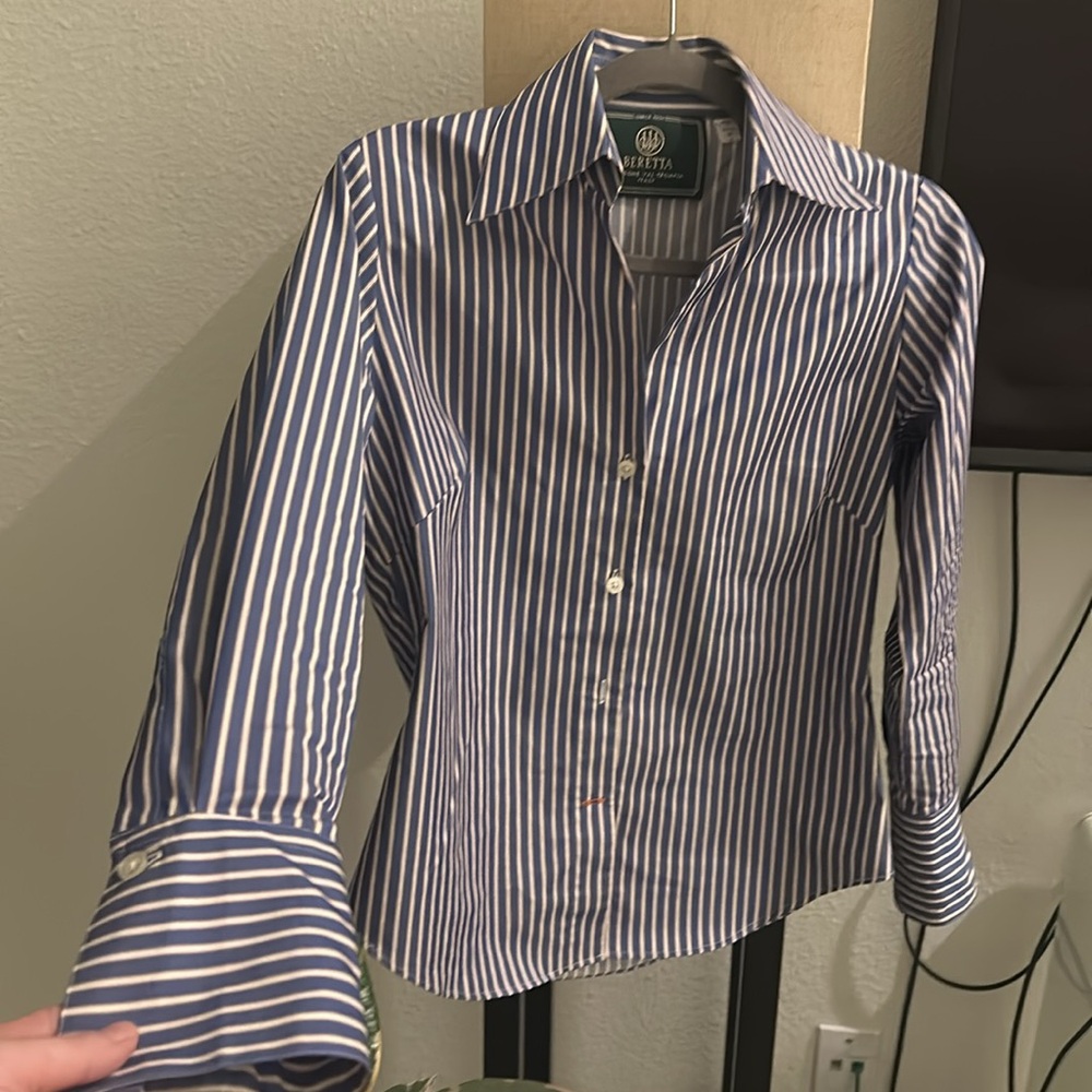 Beretta Striped Button Down Shirt - image 1